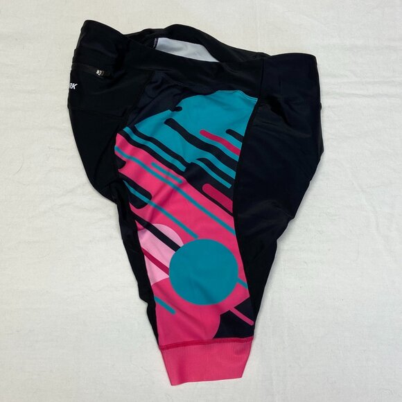 DealYork High Waist Padded Cycling Shorts Compression Black Blue Pink 2XL Bike - Picture 5 of 11